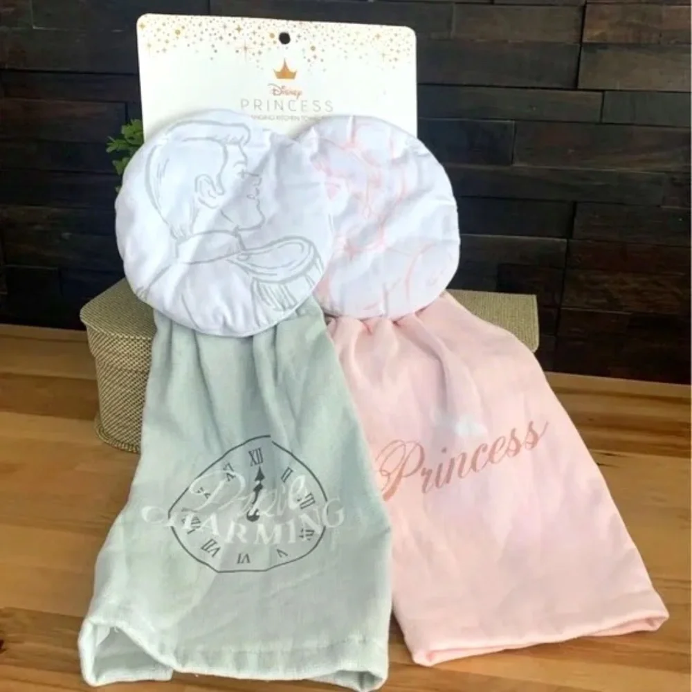 Disney Princess Hanging Towel Set-Cinderella and Prince Charming